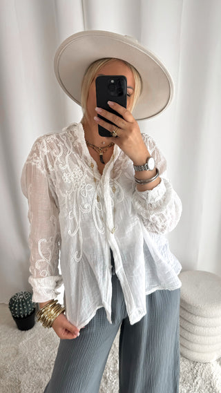 Chemise Ilo (blanche) 🇮🇹