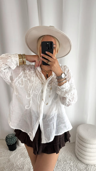 Chemise Ilo (blanche) 🇮🇹