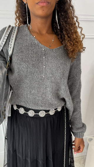 Pull Ambre (gris) 🇮🇹