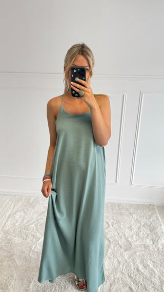 Robe Nelly (vert d’eau) 🇮🇹