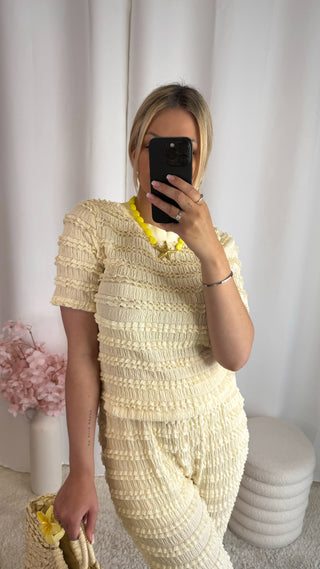 Ensemble Vabrina (jaune pastel)