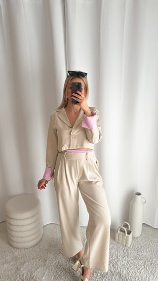 Ensemble Bonny and Clyde (beige) 🇮🇹