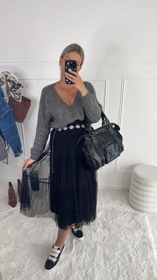 Pull Ambre (gris) 🇮🇹