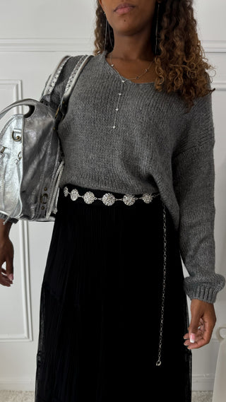 Pull Ambre (gris) 🇮🇹