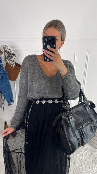 Pull Ambre (gris) 🇮🇹