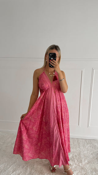 Robe Bohème (rose) 🇮🇳