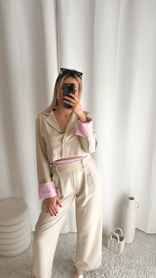 Ensemble Bonny and Clyde (beige) 🇮🇹