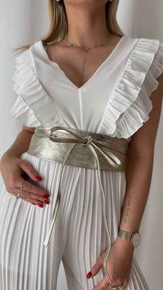 Ceinture doré (100% cuir)