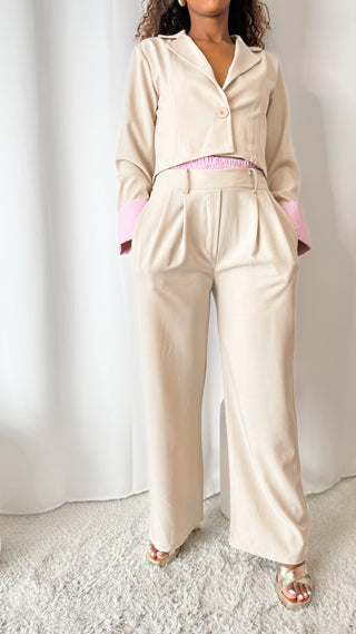Ensemble Bonny and Clyde (beige) 🇮🇹