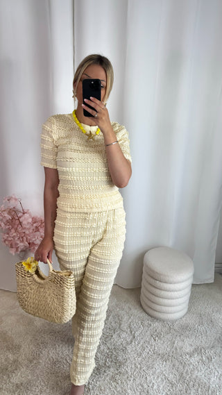 Ensemble Vabrina (jaune pastel)