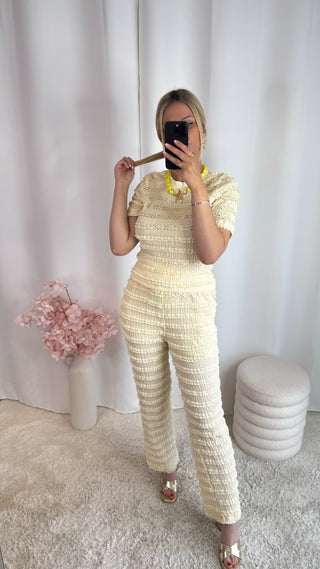 Ensemble Vabrina (jaune pastel)
