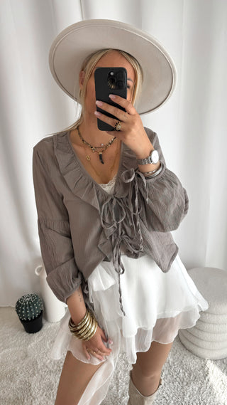 Blouse Lola (taupe) 🇮🇹