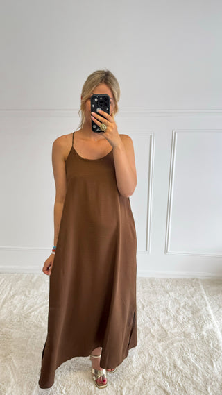 Robe Nelly (marron) 🇮🇹