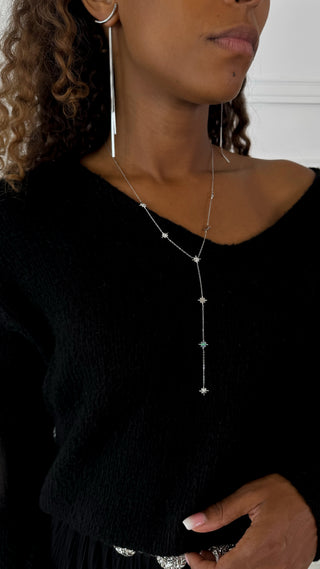 Boucles d’oreilles Laya (argenté)
