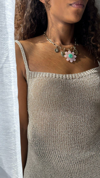 Collier Marguerite (rose)