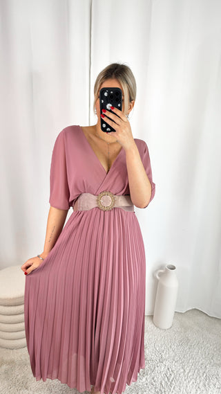 Robe Omy (rose poudré) 🇮🇹