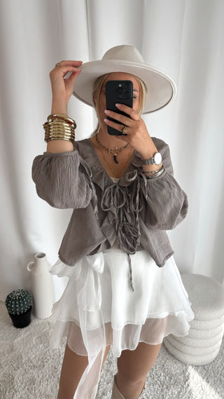 Blouse Lola (taupe) 🇮🇹