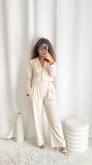 Ensemble Bonny and Clyde (beige) 🇮🇹