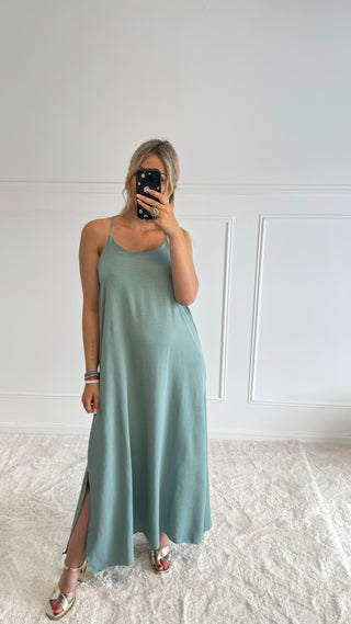 Robe Nelly (vert d’eau) 🇮🇹