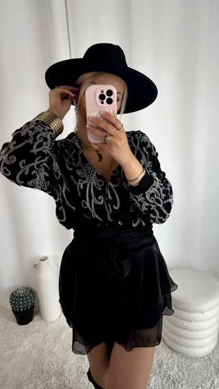 Chemise Ilo (noire) 🇮🇹