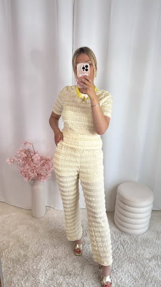 Ensemble Vabrina (jaune pastel)
