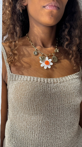 Collier Marguerite (blanc)