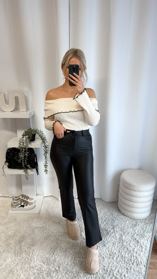 Top Bardot (beige)