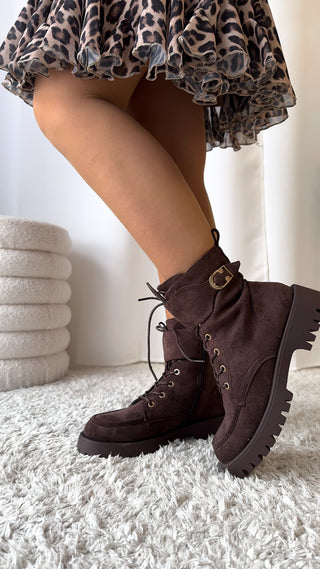 Bottines marron chocolat