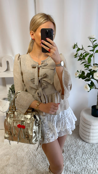 Chemise Gina (beige) 🇮🇹