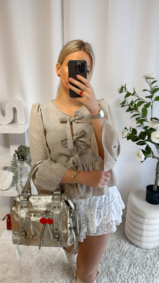 Chemise Gina (beige) 🇮🇹