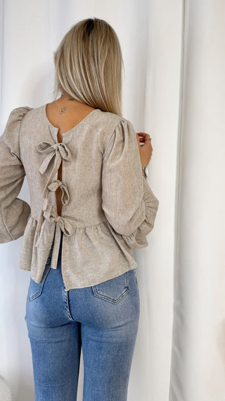 Chemise Gina (beige) 🇮🇹