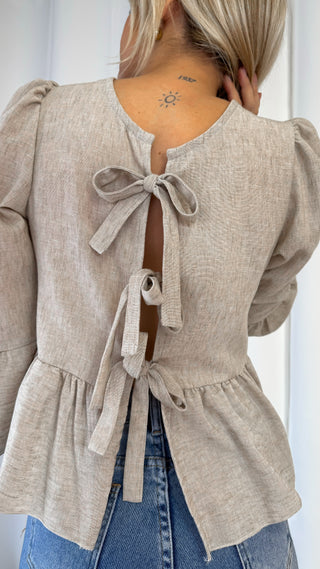 Chemise Gina (beige) 🇮🇹