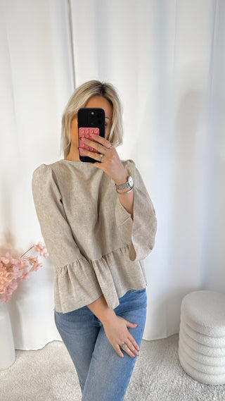 Chemise Gina (beige) 🇮🇹