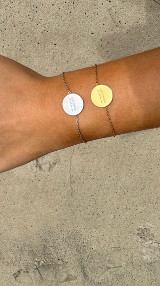 Bracelet " Les copines, c'est la vie " (doré)