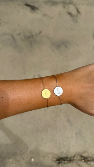 Bracelet " Les copines, c'est la vie " (doré)