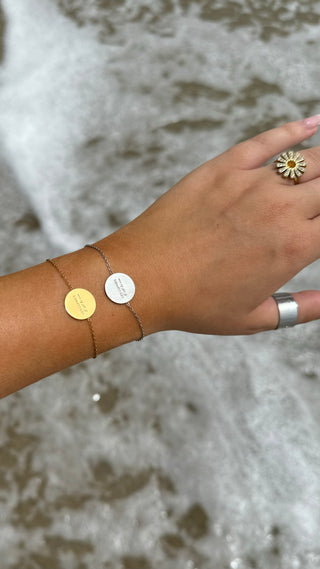 Bracelet " Les copines, c'est la vie " (doré)