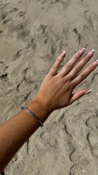 Bracelet " la vie est faite de petits bonheurs " (argenté)