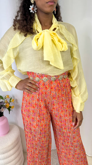 Blouse Maya (jaune) 🇮🇹