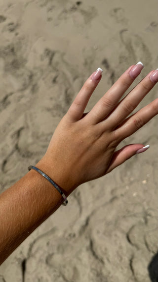 Bracelet " Loin des yeux près du coeur " (argenté)