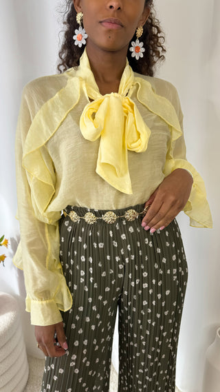 Blouse Maya (jaune) 🇮🇹