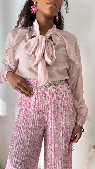 Blouse Maya (rose poudré) 🇮🇹