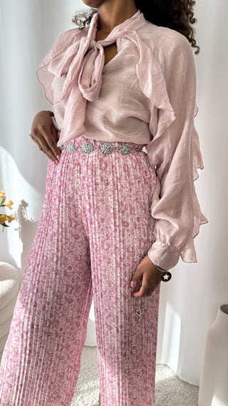 Blouse Maya (rose poudré) 🇮🇹