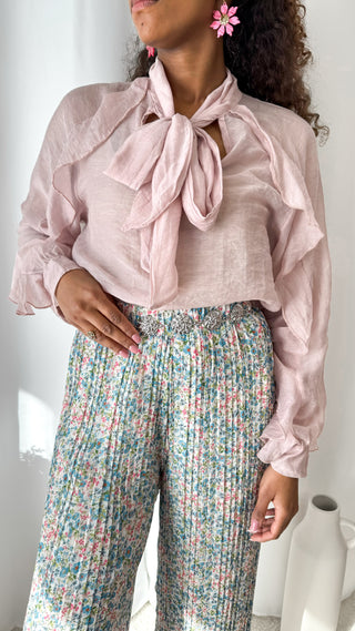 Blouse Maya (rose poudré) 🇮🇹