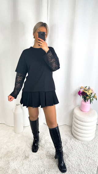Top dentelle (noir) 🇮🇹
