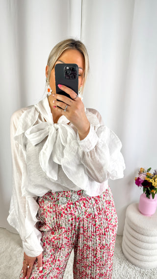 Blouse Maya (blanche) 🇮🇹