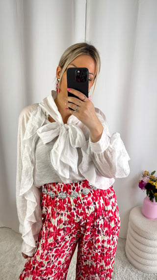 Blouse Maya (blanche) 🇮🇹