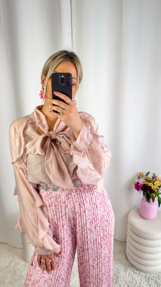 Blouse Maya (rose poudré) 🇮🇹
