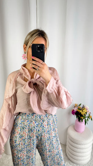 Blouse Maya (rose poudré) 🇮🇹
