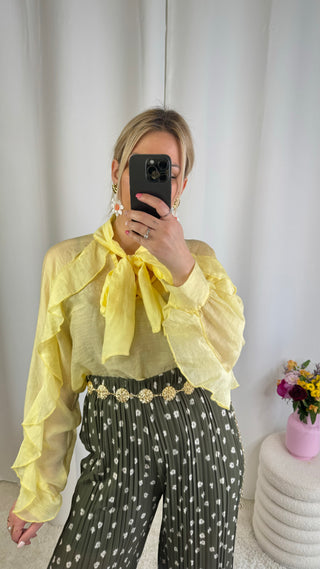 Blouse Maya (jaune) 🇮🇹