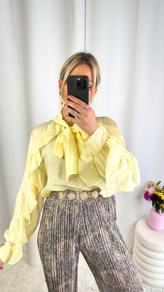 Blouse Maya (jaune) 🇮🇹